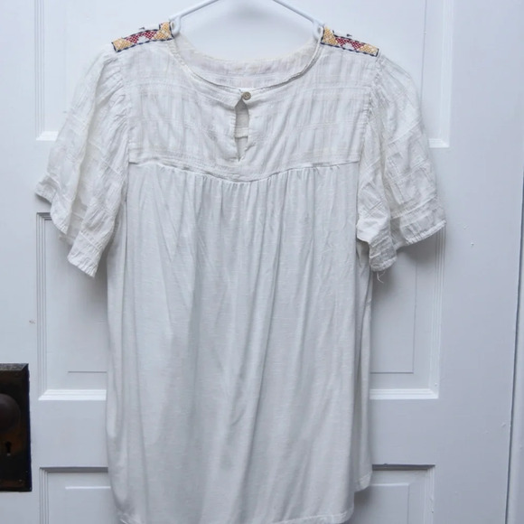 Knox Rose Embroidered Floral Top, Size Medium - Picture 5 of 8